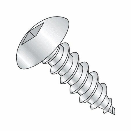 Newport Fasteners Sheet Metal Screw, #10 x 5/8 in, Zinc Plated Steel Truss Head Slotted Drive, 3750 PK 321556-3750